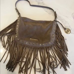 Michael Kors shoulder suede fringe purse